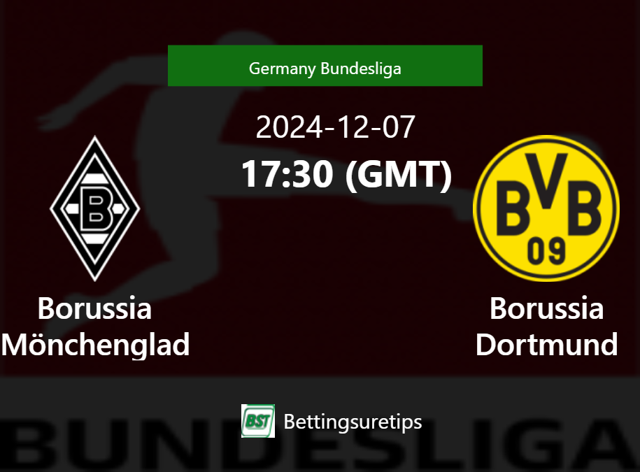 Borussia M Nchengladbach Vs Borussia Dortmund S Prediction And Betting