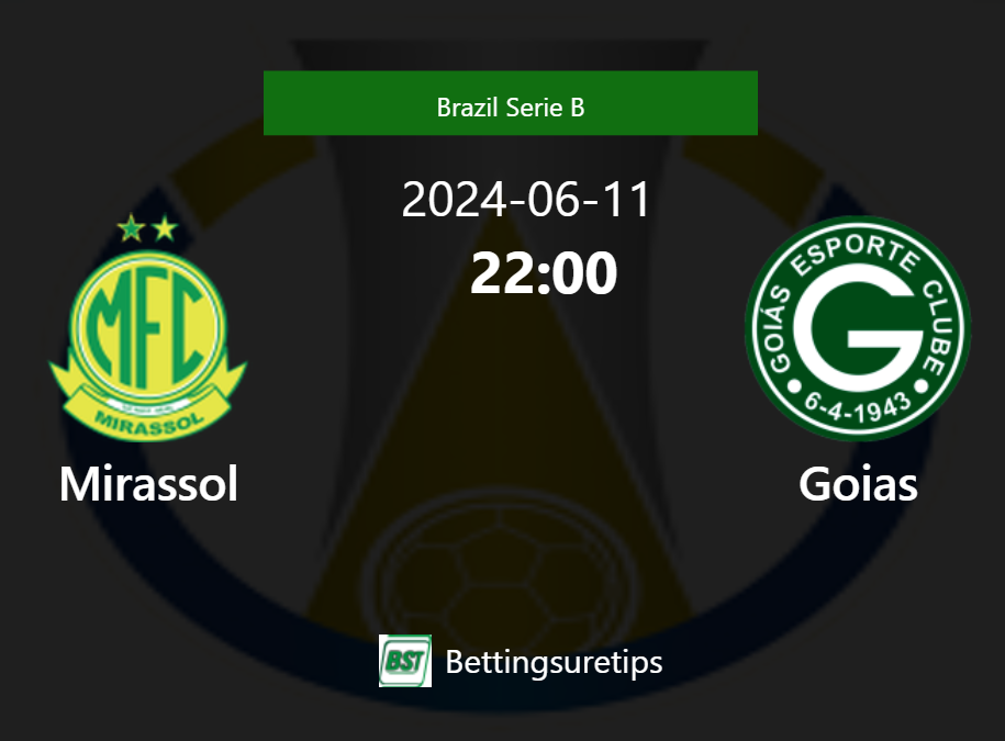 Mirassol Vs Goias S Prediction And Betting Tips 11th June 2024