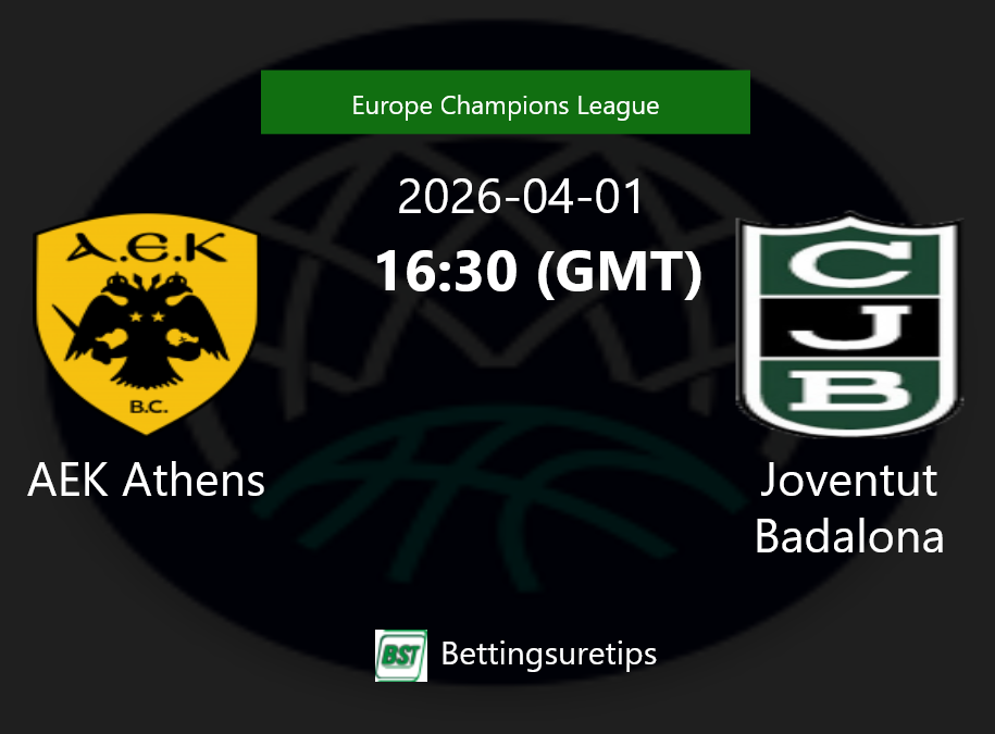 AEK Athens vs Joventut Badalona Prediction and Pick - Europe Champions League AEK Athens vs Joventut Badalona Prediction and Pick - Europe Champions League