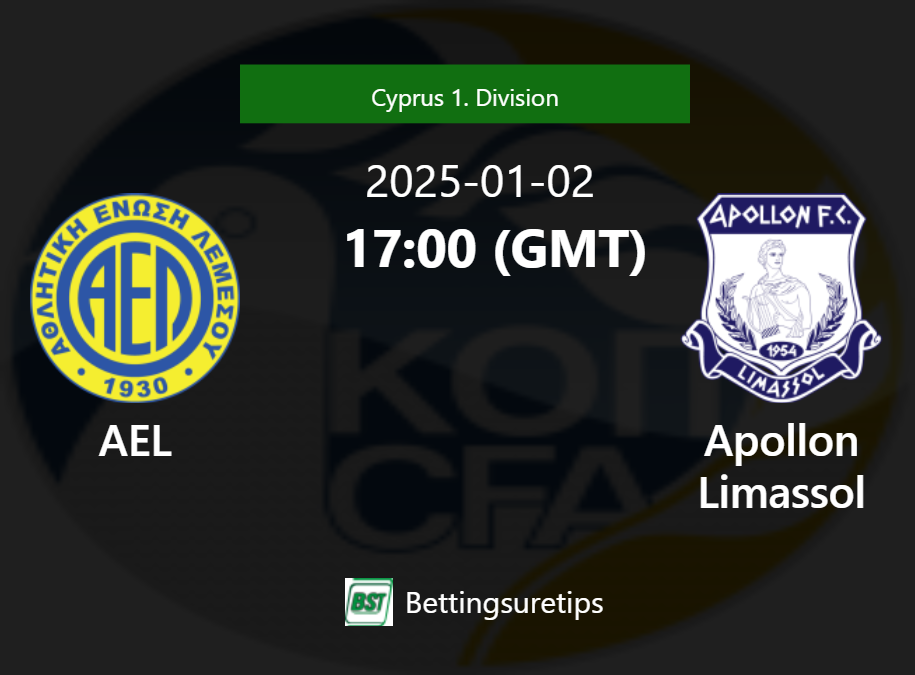 AEL vs Apollon Limassol Prediction Betting Tips & Correct Score