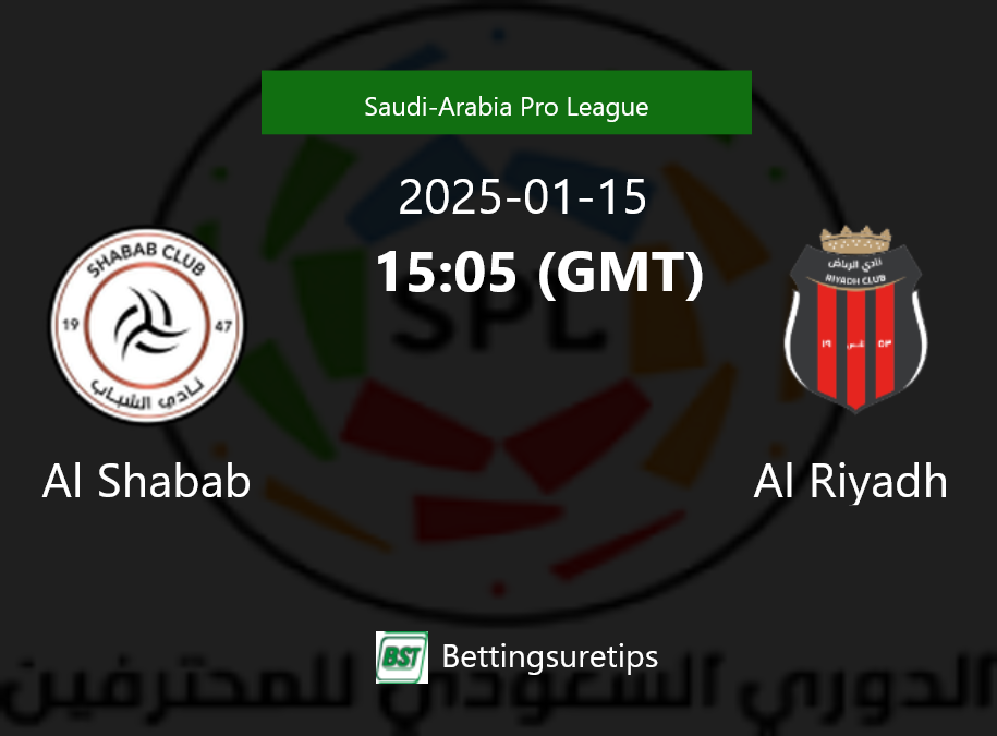 Al Shabab vs Al Riyadh Prediction Betting Tips & Correct Score