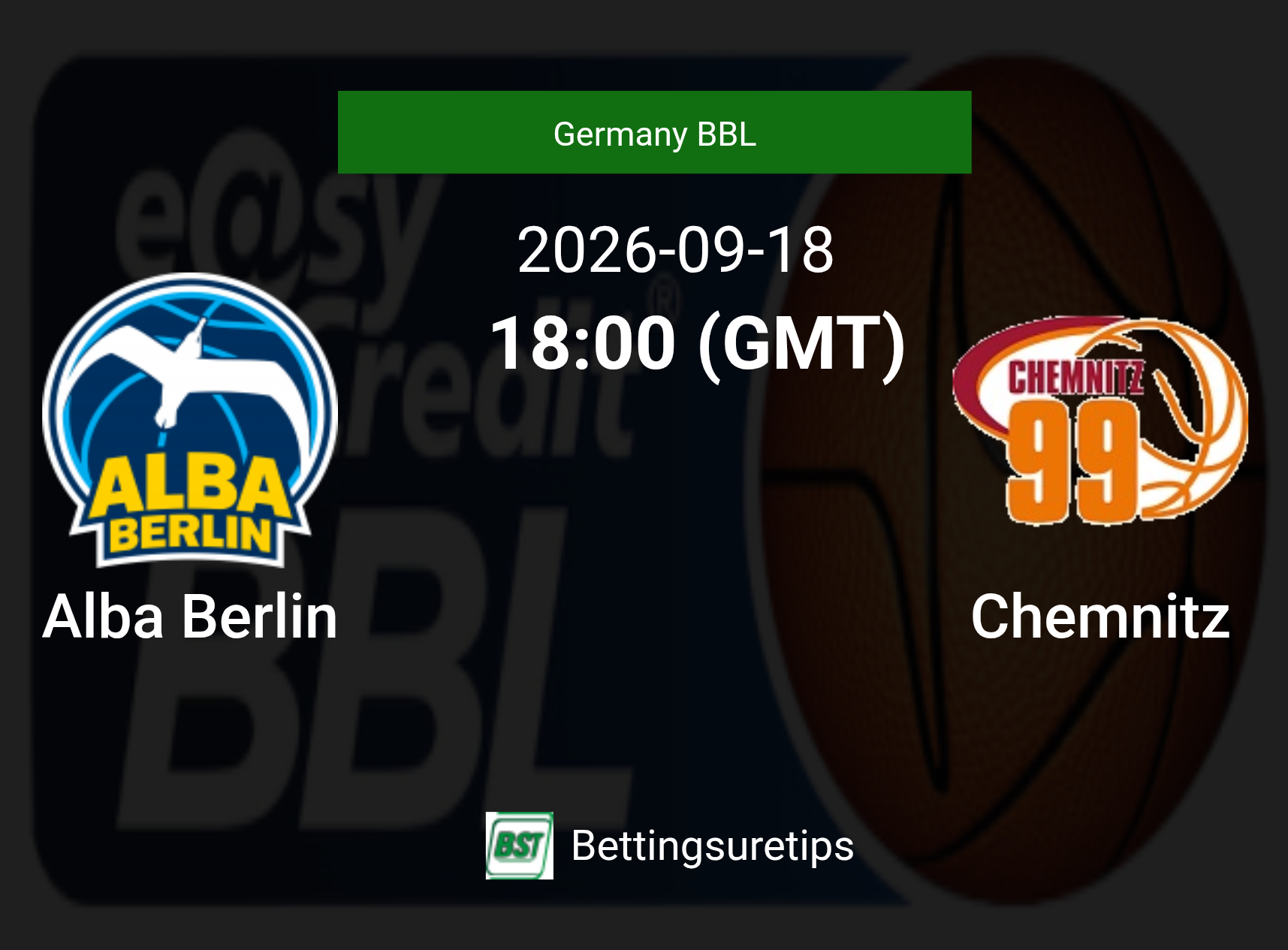 Alba Berlin vs Chemnitz Prediction and Pick - Germany BBL Alba Berlin vs Chemnitz Prediction and Pick - Germany BBL