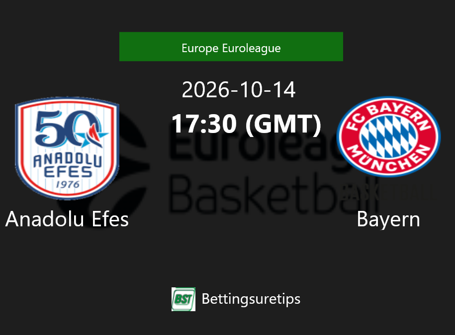 Anadolu Efes vs Bayern Prediction and Pick - Europe Euroleague Anadolu Efes vs Bayern Prediction and Pick - Europe Euroleague