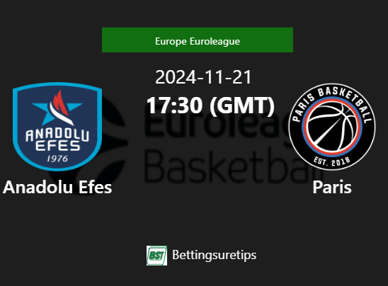 Anadolu Efes vs Paris Prediction and Pick - Europe Euroleague