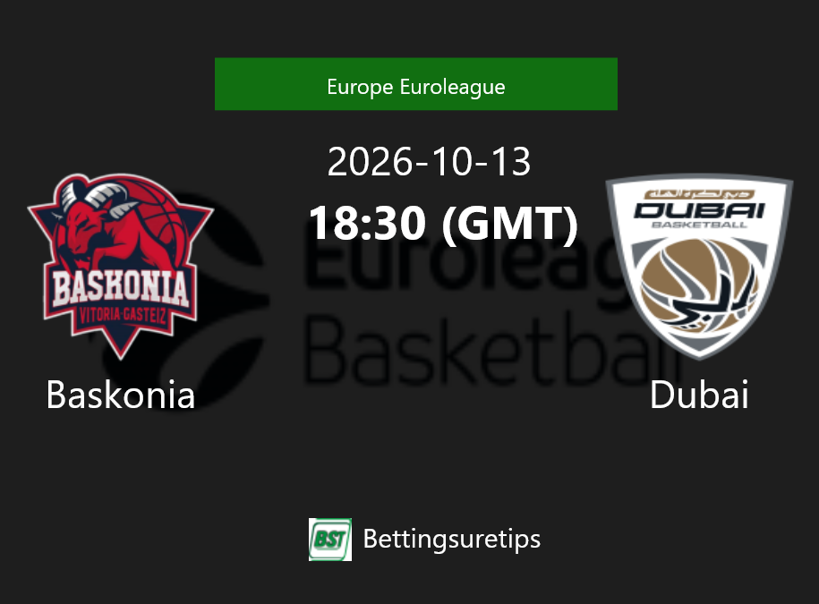 Baskonia vs Dubai Prediction and Pick - Europe Euroleague Baskonia vs Dubai Prediction and Pick - Europe Euroleague
