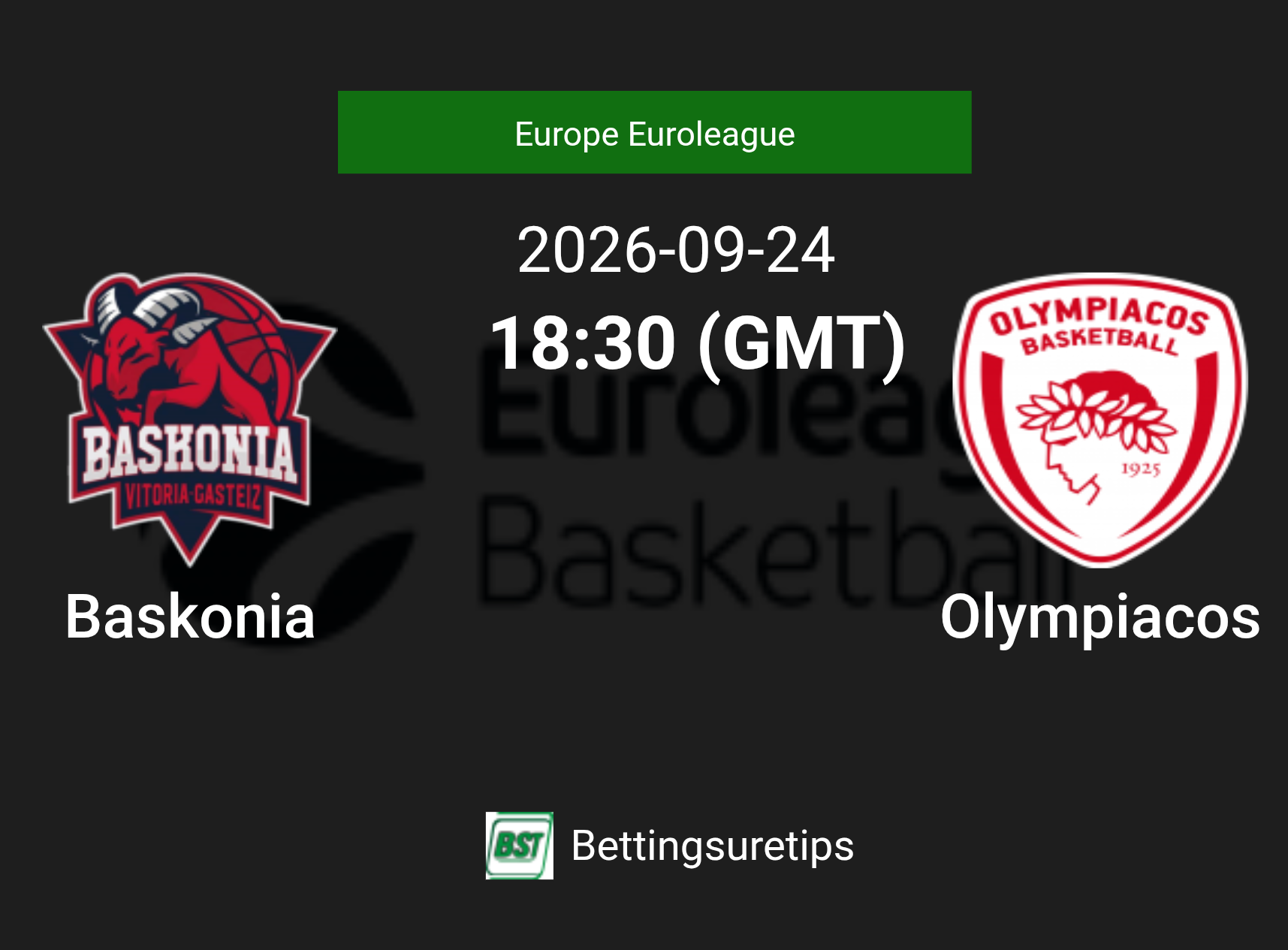 Baskonia vs Olympiacos Prediction and Pick - Europe Euroleague Baskonia vs Olympiacos Prediction and Pick - Europe Euroleague