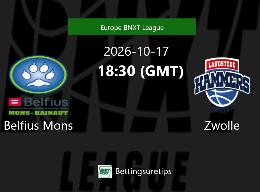 Belfius Mons vs Zwolle Prediction and Pick - Europe BNXT League Belfius Mons vs Zwolle Prediction and Pick - Europe BNXT League