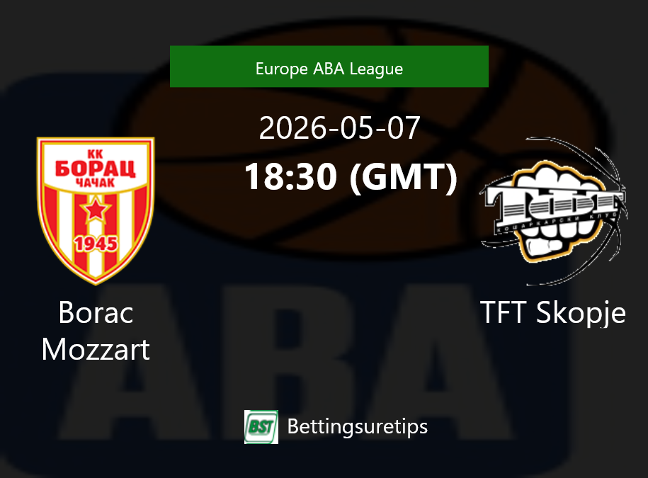 Borac Mozzart vs TFT Skopje Prediction and Pick - Europe ABA League Borac Mozzart vs TFT Skopje Prediction and Pick - Europe ABA League