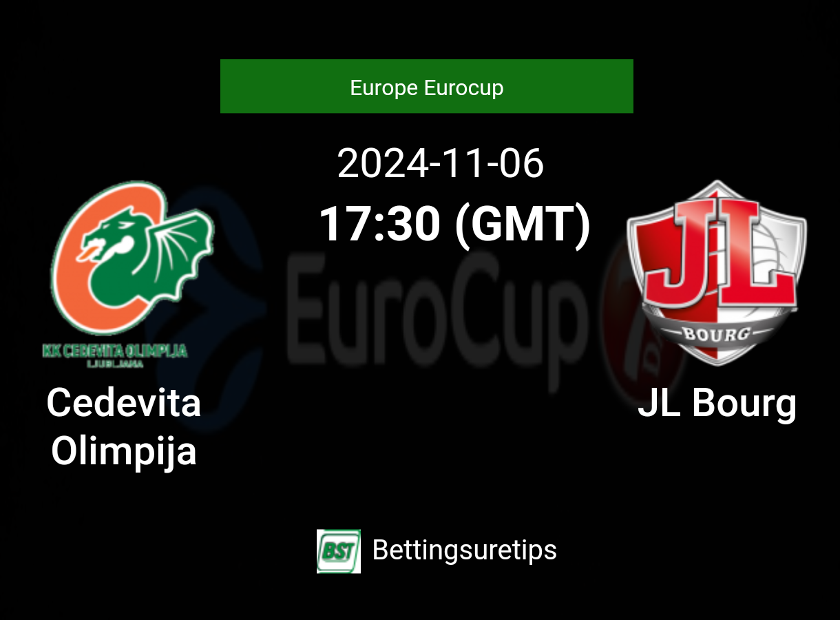 Cedevita Olimpija vs JL Bourg Prediction and Pick - Europe Eurocup