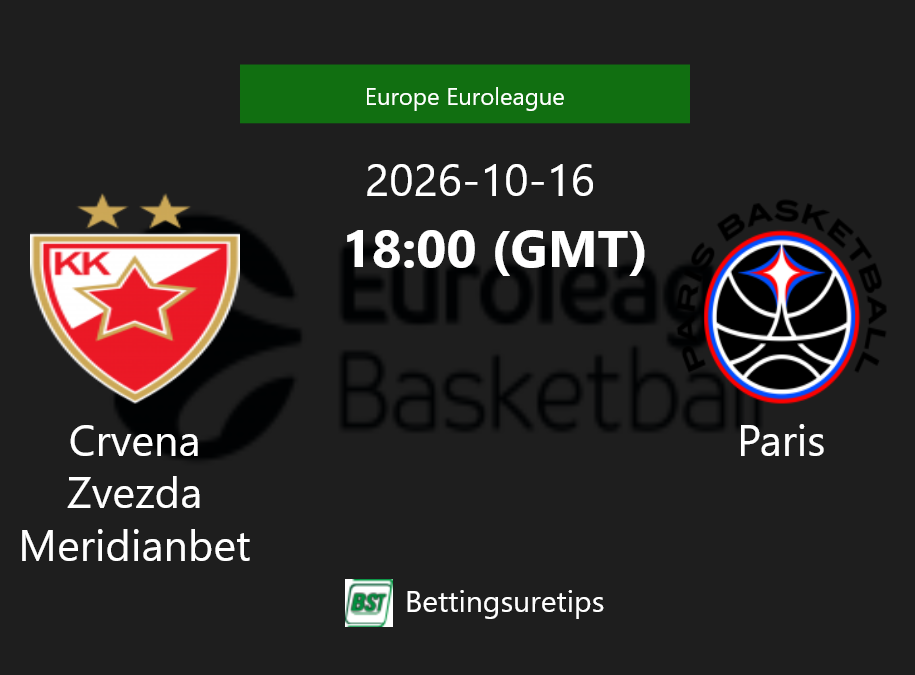 Crvena Zvezda Meridianbet vs Paris Prediction and Pick - Europe Euroleague Crvena Zvezda Meridianbet vs Paris Prediction and Pick - Europe Euroleague