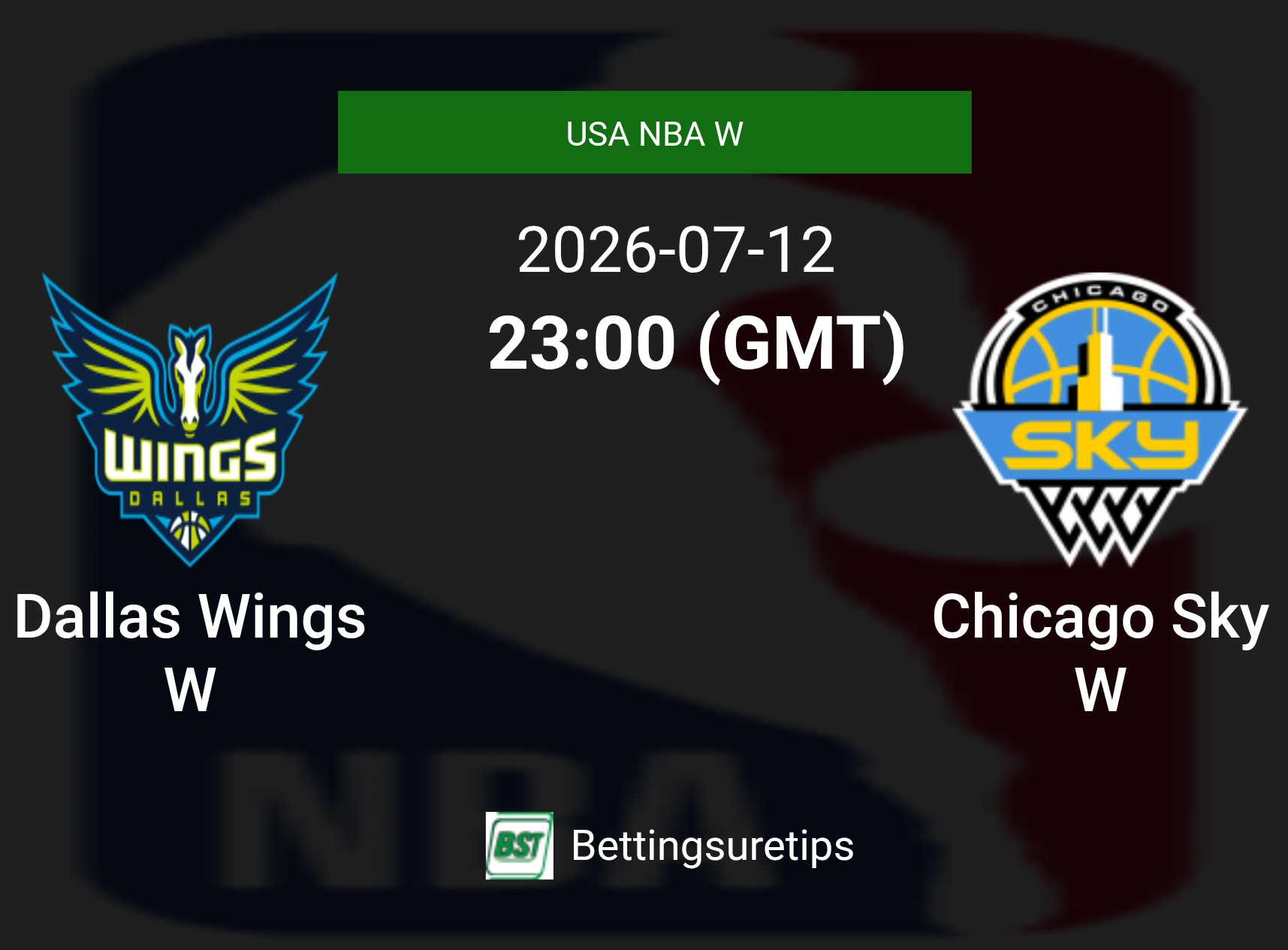 Dallas Wings W vs Chicago Sky W Prediction and Pick - USA NBA W Dallas Wings W vs Chicago Sky W Prediction and Pick - USA NBA W