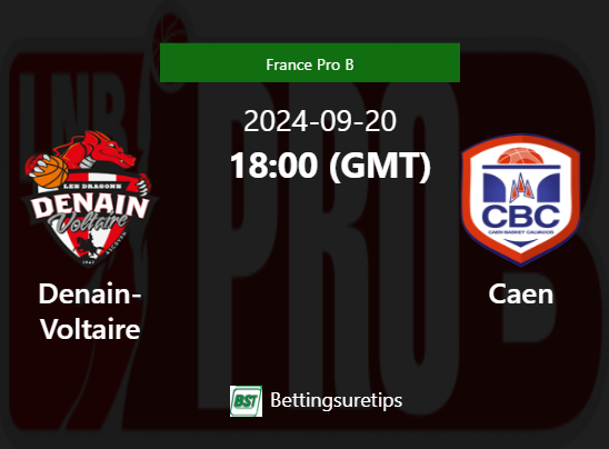 Denain-Voltaire vs Caen Prediction and Pick - France Pro B