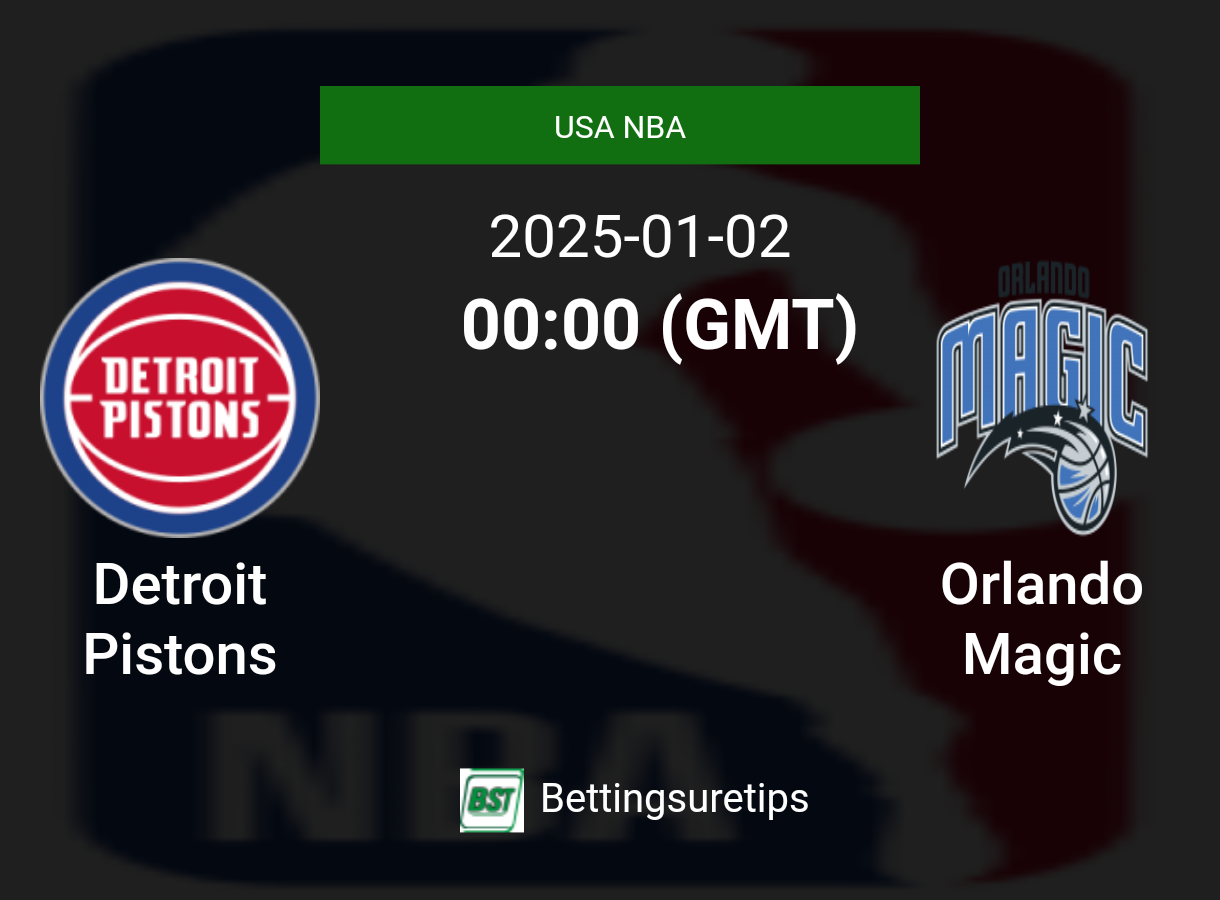 Detroit Pistons vs Orlando Magic Prediction and Pick - USA NBA