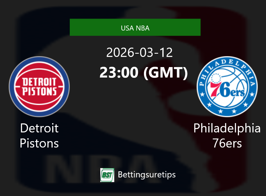 Detroit Pistons vs Philadelphia 76ers Prediction and Pick - USA NBA Detroit Pistons vs Philadelphia 76ers Prediction and Pick - USA NBA