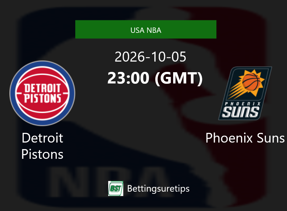 Detroit Pistons vs Phoenix Suns Prediction and Pick - USA NBA Detroit Pistons vs Phoenix Suns Prediction and Pick - USA NBA