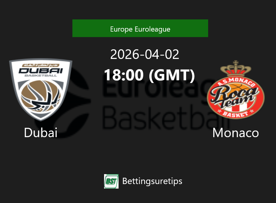 Dubai vs Monaco Prediction and Pick - Europe Euroleague Dubai vs Monaco Prediction and Pick - Europe Euroleague