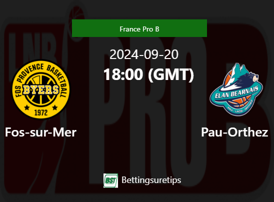 Fos-sur-Mer vs Pau-Orthez Prediction and Pick - France Pro B