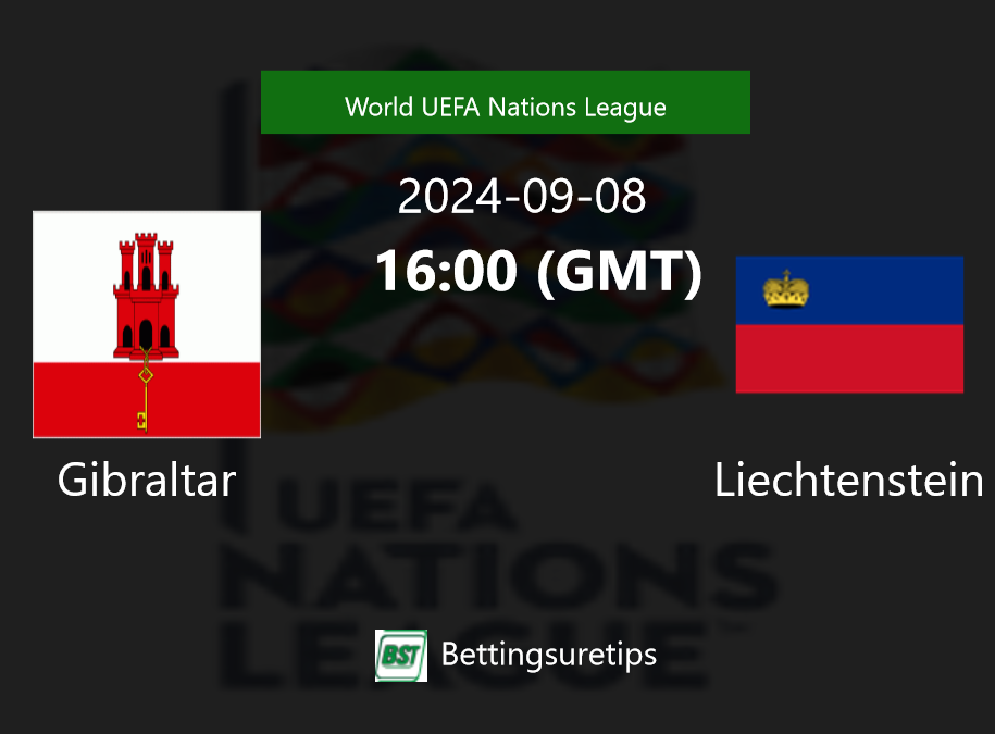 Gibraltar vs Liechtenstein Prediction Betting Tips & Correct Score