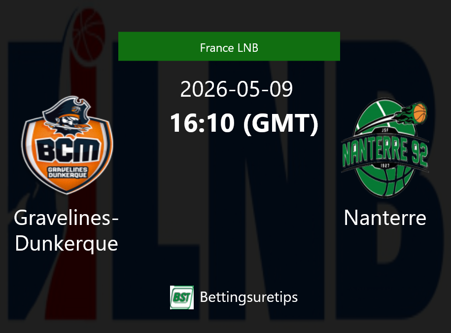 Gravelines-Dunkerque vs Nanterre Prediction and Pick - France LNB Gravelines-Dunkerque vs Nanterre Prediction and Pick - France LNB
