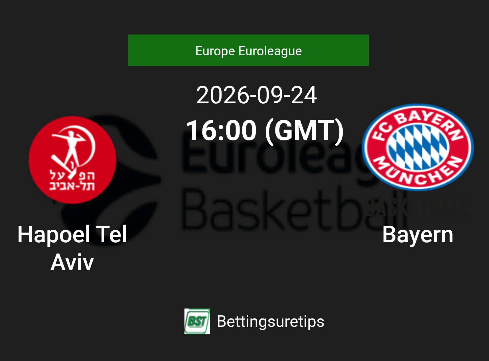 Hapoel Tel Aviv vs Bayern Prediction and Pick - Europe Euroleague Hapoel Tel Aviv vs Bayern Prediction and Pick - Europe Euroleague