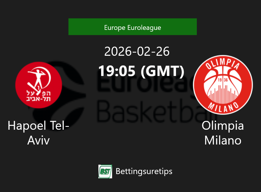 Hapoel Tel-Aviv vs Olimpia Milano Prediction and Pick - Europe Euroleague Hapoel Tel-Aviv vs Olimpia Milano Prediction and Pick - Europe Euroleague