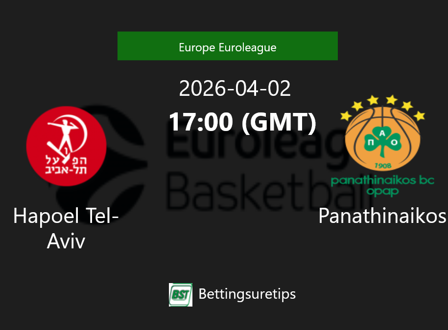 Hapoel Tel-Aviv vs Panathinaikos Prediction and Pick - Europe Euroleague Hapoel Tel-Aviv vs Panathinaikos Prediction and Pick - Europe Euroleague