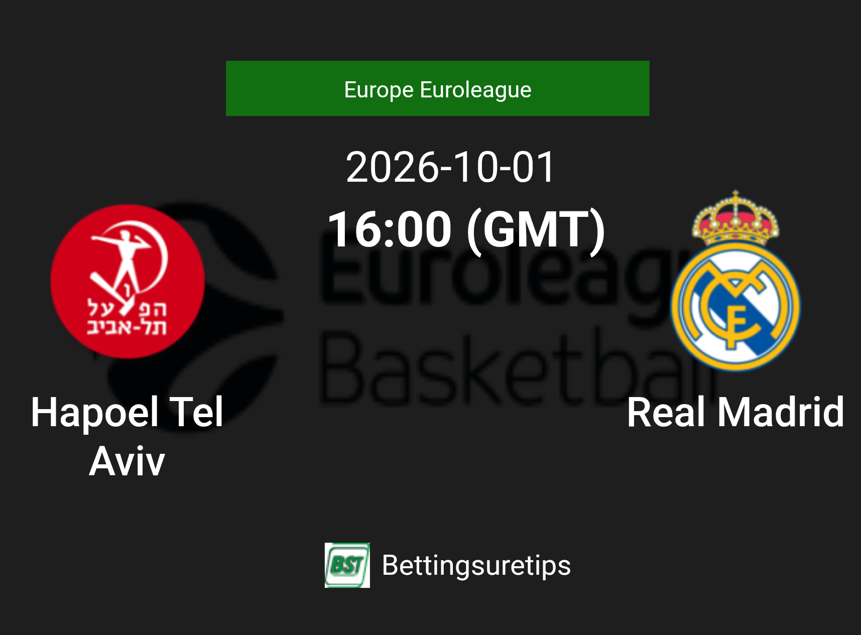 Hapoel Tel Aviv vs Real Madrid Prediction and Pick - Europe Euroleague Hapoel Tel Aviv vs Real Madrid Prediction and Pick - Europe Euroleague