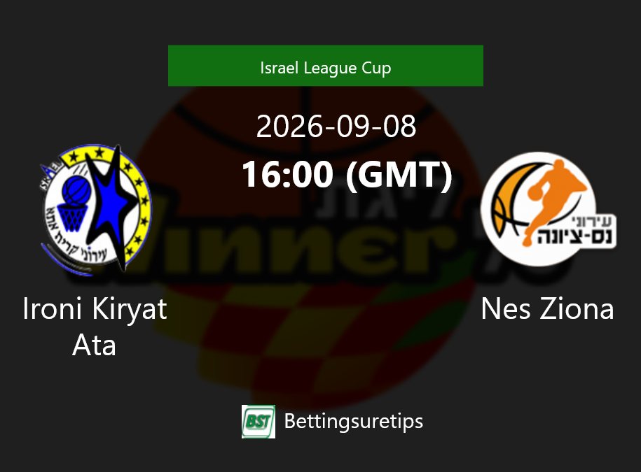 Ironi Kiryat Ata vs Nes Ziona Prediction and Pick - Israel League Cup Ironi Kiryat Ata vs Nes Ziona Prediction and Pick - Israel League Cup