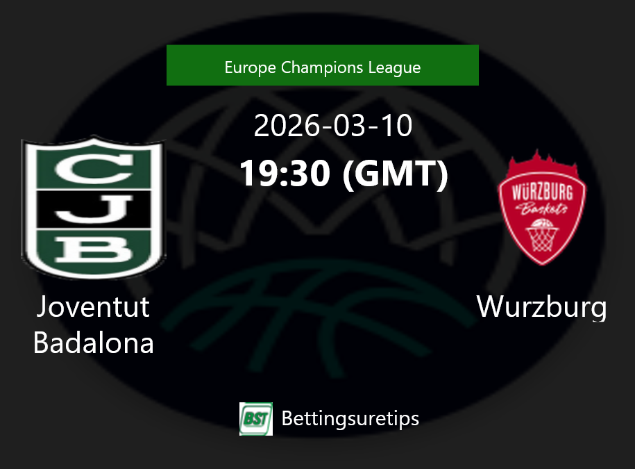 Joventut Badalona vs Wurzburg Prediction and Pick - Europe Champions League Joventut Badalona vs Wurzburg Prediction and Pick - Europe Champions League