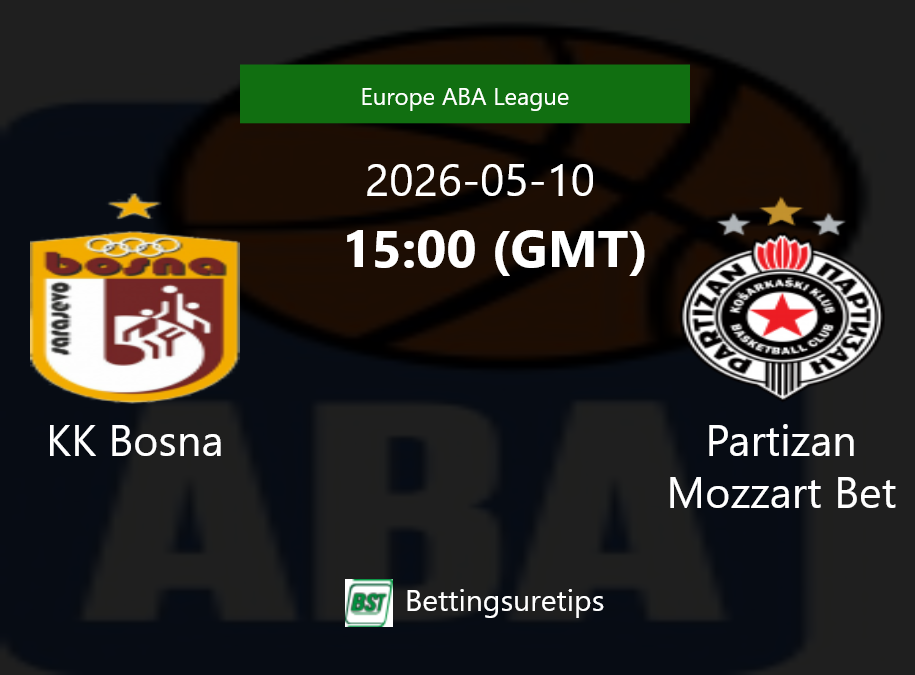KK Bosna vs Partizan Mozzart Bet Prediction and Pick - Europe ABA League KK Bosna vs Partizan Mozzart Bet Prediction and Pick - Europe ABA League