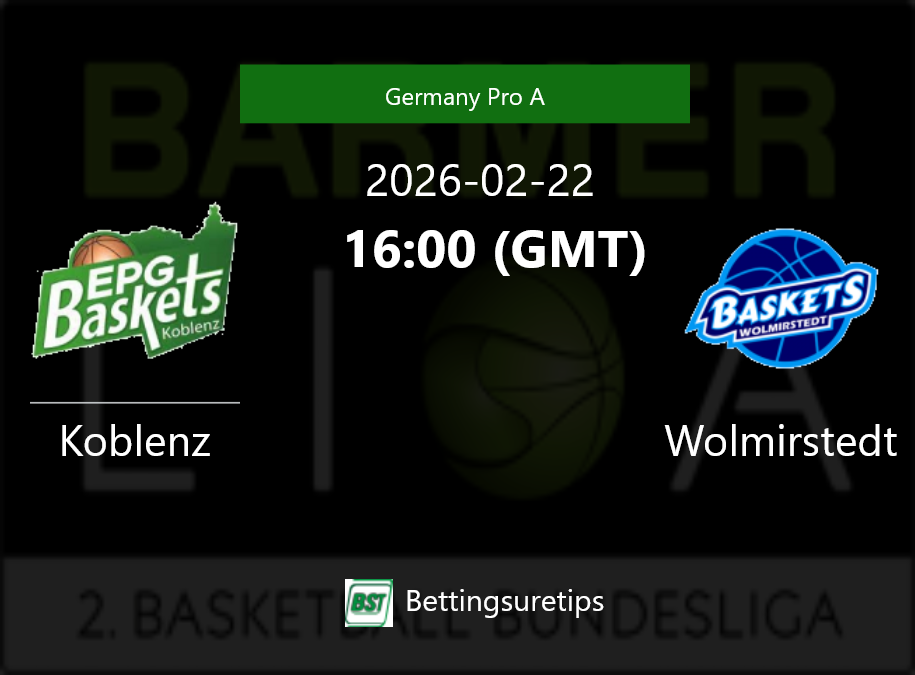 Koblenz vs Wolmirstedt Prediction and Pick - Germany Pro A Koblenz vs Wolmirstedt Prediction and Pick - Germany Pro A