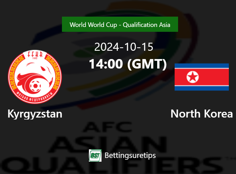 Kyrgyzstan vs North Korea Prediction Betting Tips & Correct Score