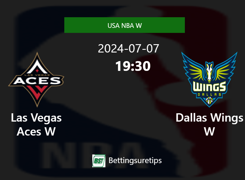 Las Vegas Aces W vs Dallas Wings W Prediction and Pick - USA NBA W