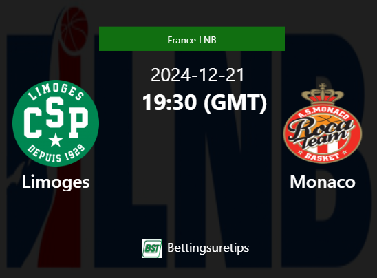 Limoges vs Monaco Prediction and Pick - France LNB