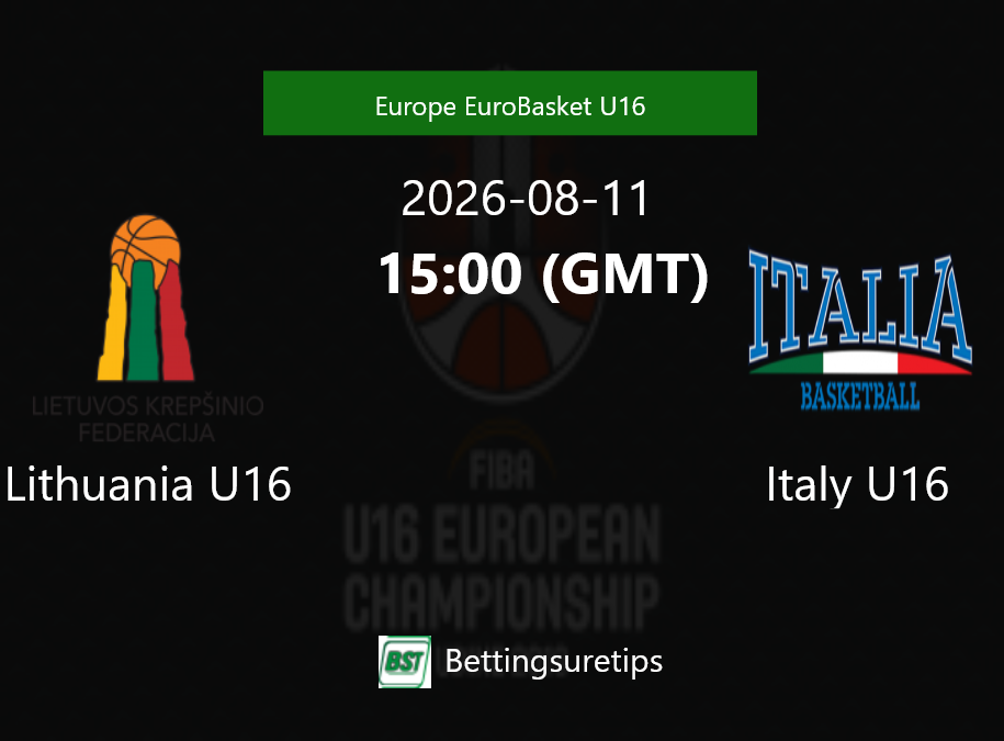 Lithuania U16 vs Italy U16 Prediction and Pick - Europe EuroBasket U16 Lithuania U16 vs Italy U16 Prediction and Pick - Europe EuroBasket U16