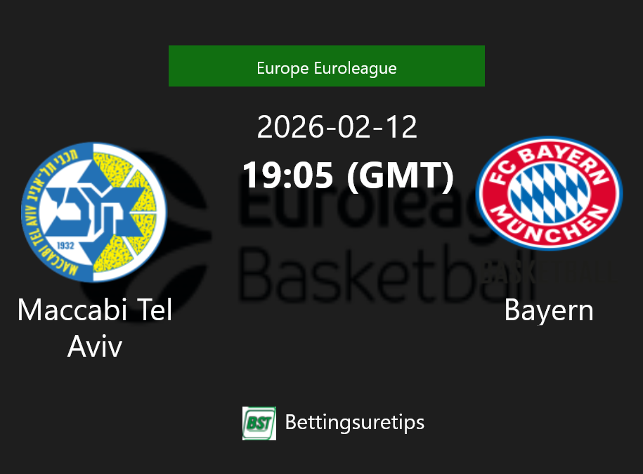 Maccabi Tel Aviv vs Bayern Prediction and Pick - Europe Euroleague Maccabi Tel Aviv vs Bayern Prediction and Pick - Europe Euroleague