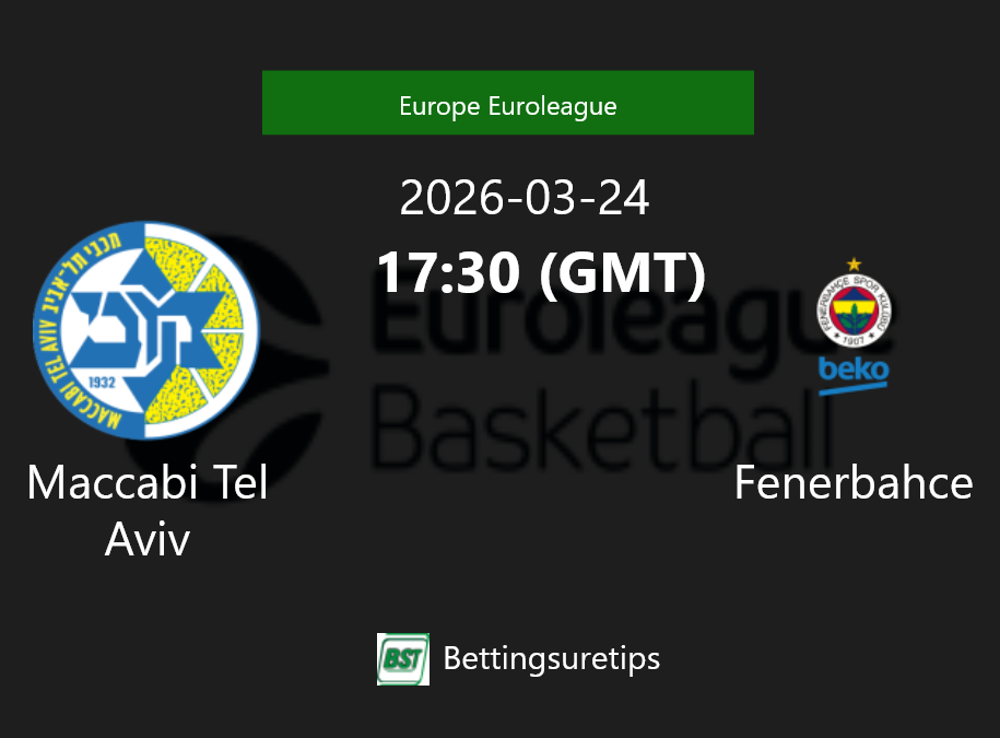 Maccabi Tel Aviv vs Fenerbahce Prediction and Pick - Europe Euroleague Maccabi Tel Aviv vs Fenerbahce Prediction and Pick - Europe Euroleague