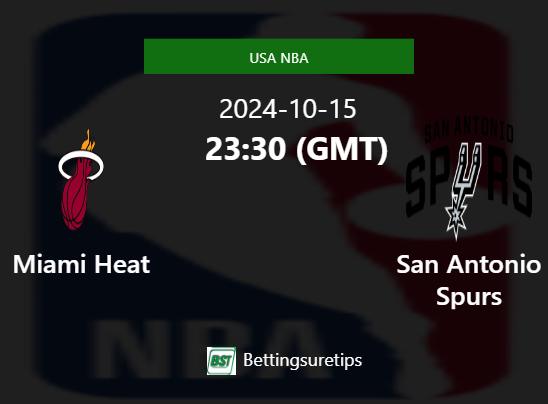 Miami Heat vs San Antonio Spurs Prediction and Pick - USA NBA