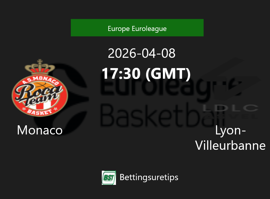 Monaco vs Lyon-Villeurbanne Prediction and Pick - Europe Euroleague Monaco vs Lyon-Villeurbanne Prediction and Pick - Europe Euroleague