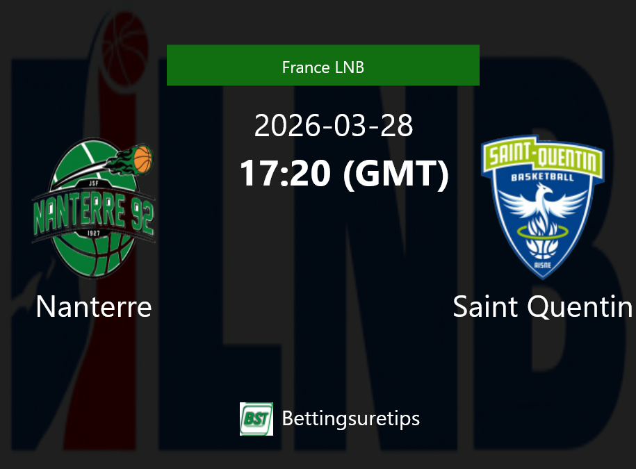Nanterre vs Saint Quentin Prediction and Pick - France LNB Nanterre vs Saint Quentin Prediction and Pick - France LNB