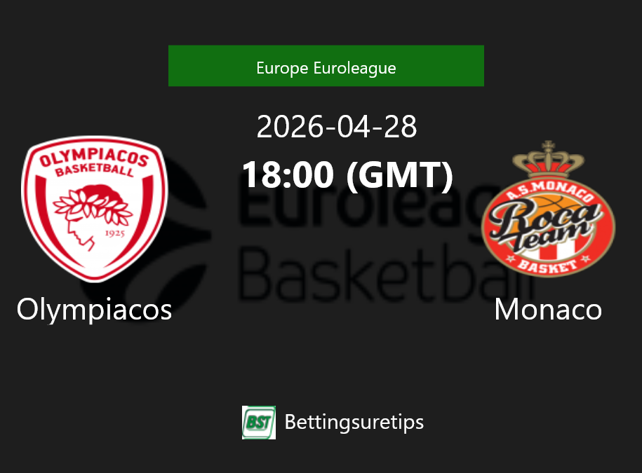 Olympiacos vs Monaco Prediction and Pick - Europe Euroleague Olympiacos vs Monaco Prediction and Pick - Europe Euroleague