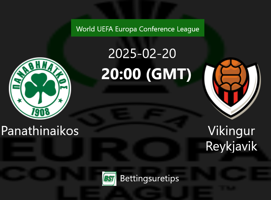 Panathinaikos vs Vikingur Reykjavik Prediction Betting Tips & Correct Score