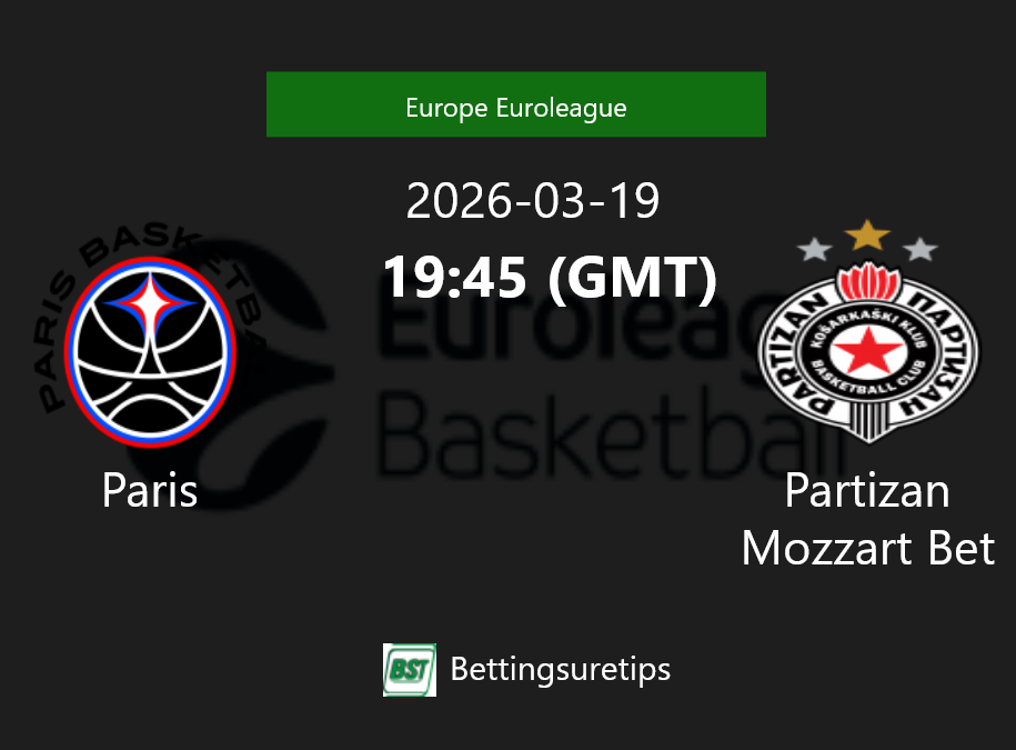 Paris vs Partizan Mozzart Bet Prediction and Pick - Europe Euroleague Paris vs Partizan Mozzart Bet Prediction and Pick - Europe Euroleague