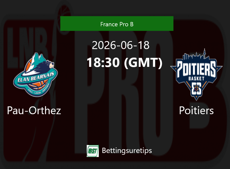 Pau-Orthez vs Poitiers Prediction and Pick - France Pro B Pau-Orthez vs Poitiers Prediction and Pick - France Pro B