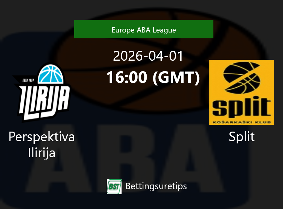 Perspektiva Ilirija vs Split Prediction and Pick - Europe ABA League Perspektiva Ilirija vs Split Prediction and Pick - Europe ABA League