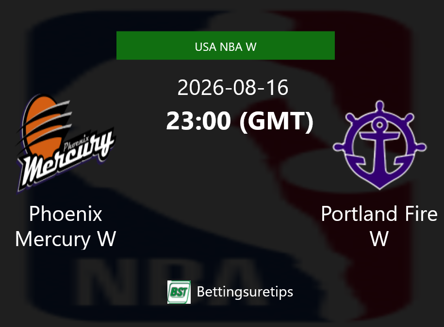 Phoenix Mercury W vs Portland Fire W Prediction and Pick - USA NBA W Phoenix Mercury W vs Portland Fire W Prediction and Pick - USA NBA W