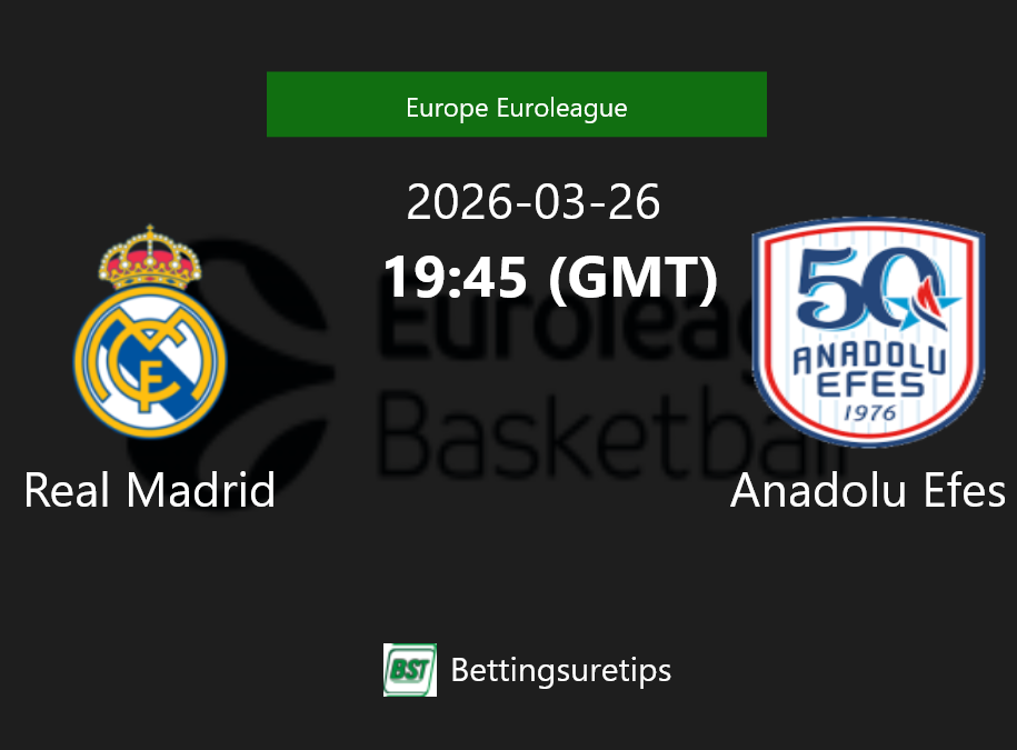 Real Madrid vs Anadolu Efes Prediction and Pick - Europe Euroleague Real Madrid vs Anadolu Efes Prediction and Pick - Europe Euroleague