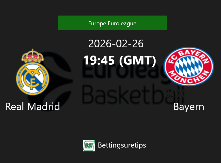 Real Madrid vs Bayern Prediction and Pick - Europe Euroleague Real Madrid vs Bayern Prediction and Pick - Europe Euroleague