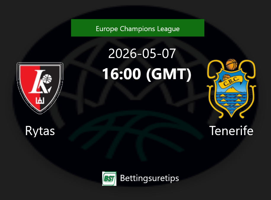 Rytas vs Tenerife Prediction and Pick - Europe Champions League Rytas vs Tenerife Prediction and Pick - Europe Champions League