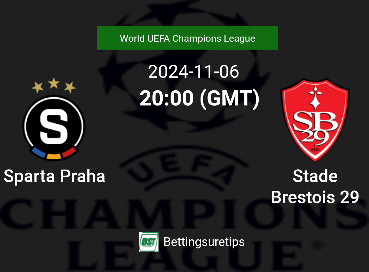 Sparta Praha vs Stade Brestois 29 Prediction Betting Tips & Correct Score